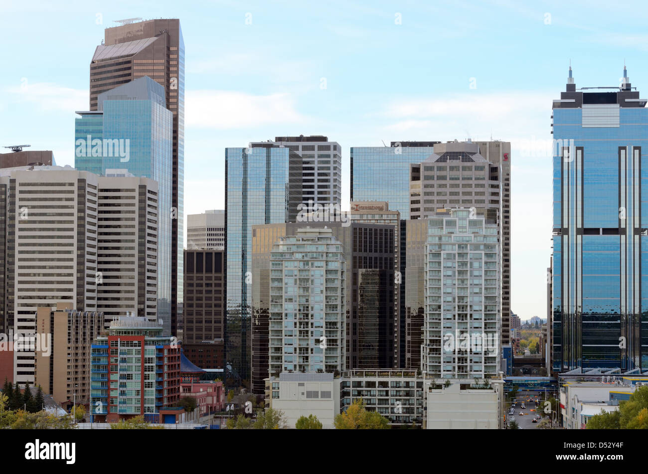 Calgary, Kanada - 7. Oktober 2012: Ansicht von Calgary aus McHugh Bluff Park Alberta Kanada Stockfoto