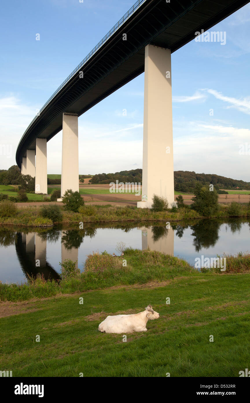 Mülheim ein der Ruhr, Deutschland, Ruhrtalbruecke Stockfoto