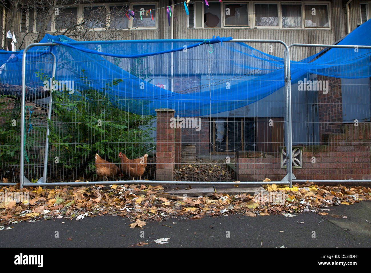 Heygate Estate liegt verfallen und wartet auf Abriss Stockfoto