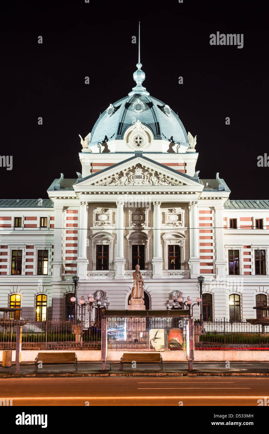 Old Bucharest architecture with Coltea Hospital, from XVII century. Romanian landmark. Stockfoto