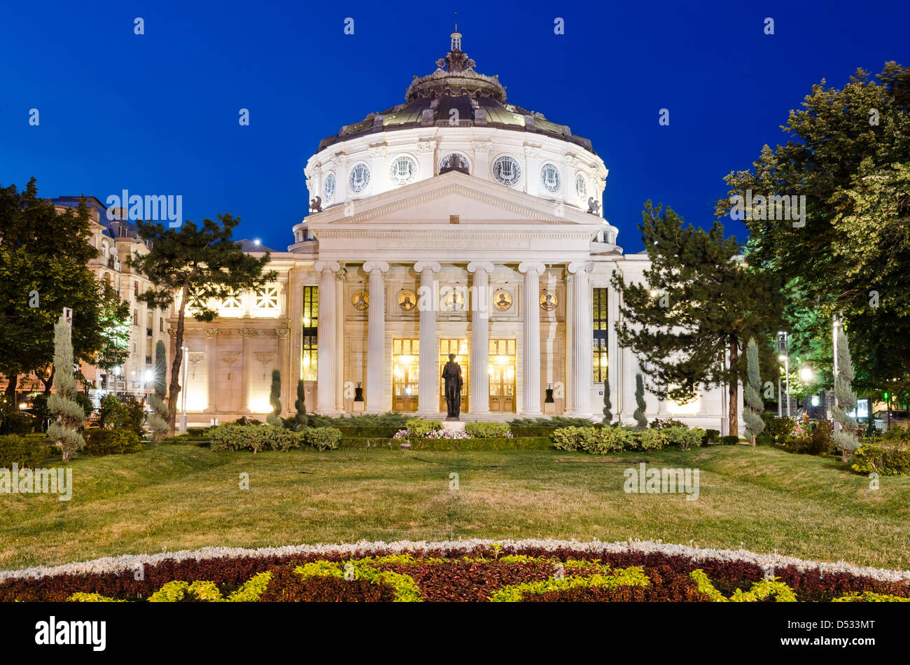 Rumänische Atheneum ist ein XIX Jahrhundert Concert Hall im Zentrum von Bukarest, Rumänien. Stockfoto