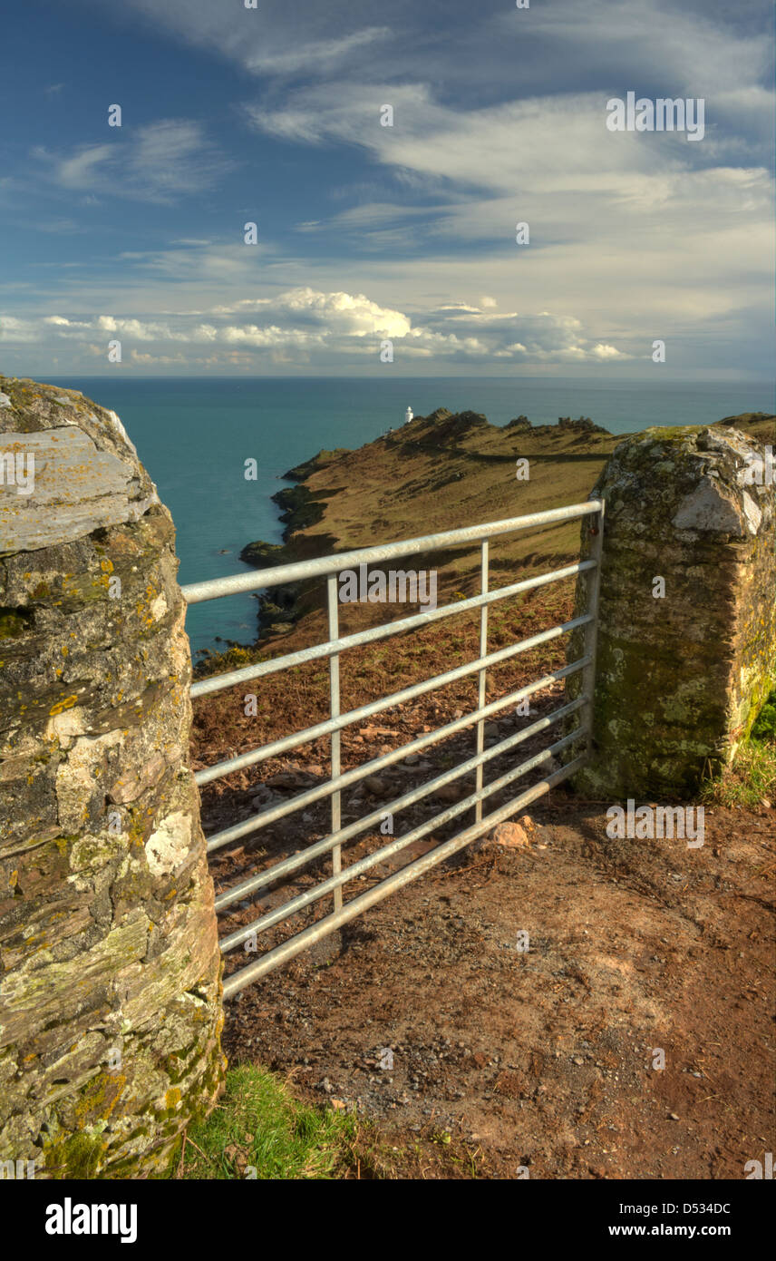 Der Startpunkt Halbinsel und Start Point Lighthouse in South Devon Stockfoto