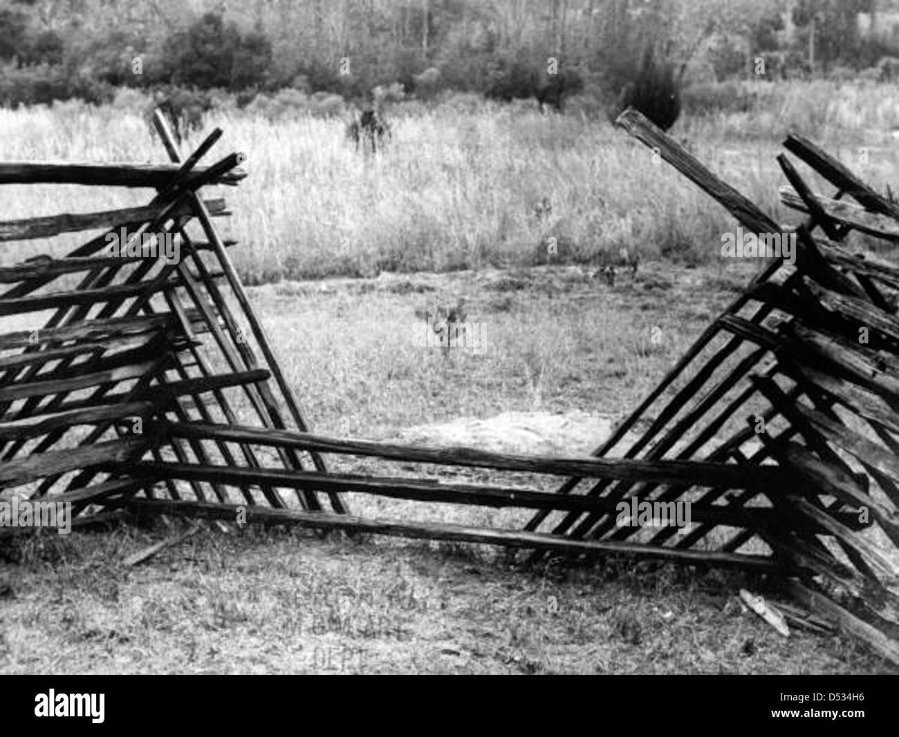 Nahaufnahme von einem Zaun: Glen Silver Springs Stockfoto