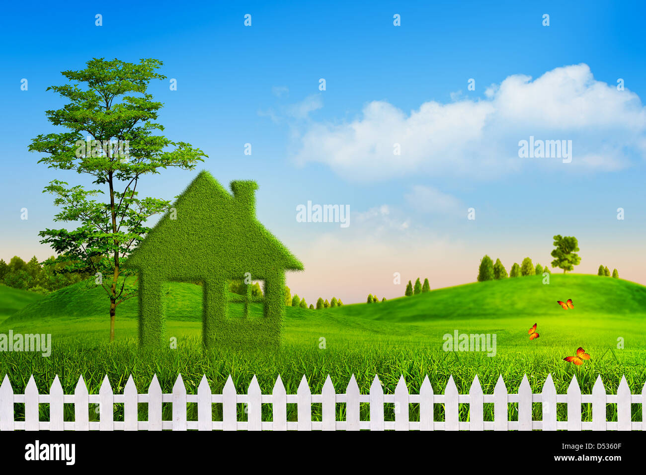 Green House, abstrakte ökologische Hintergründe für Ihr design Stockfoto