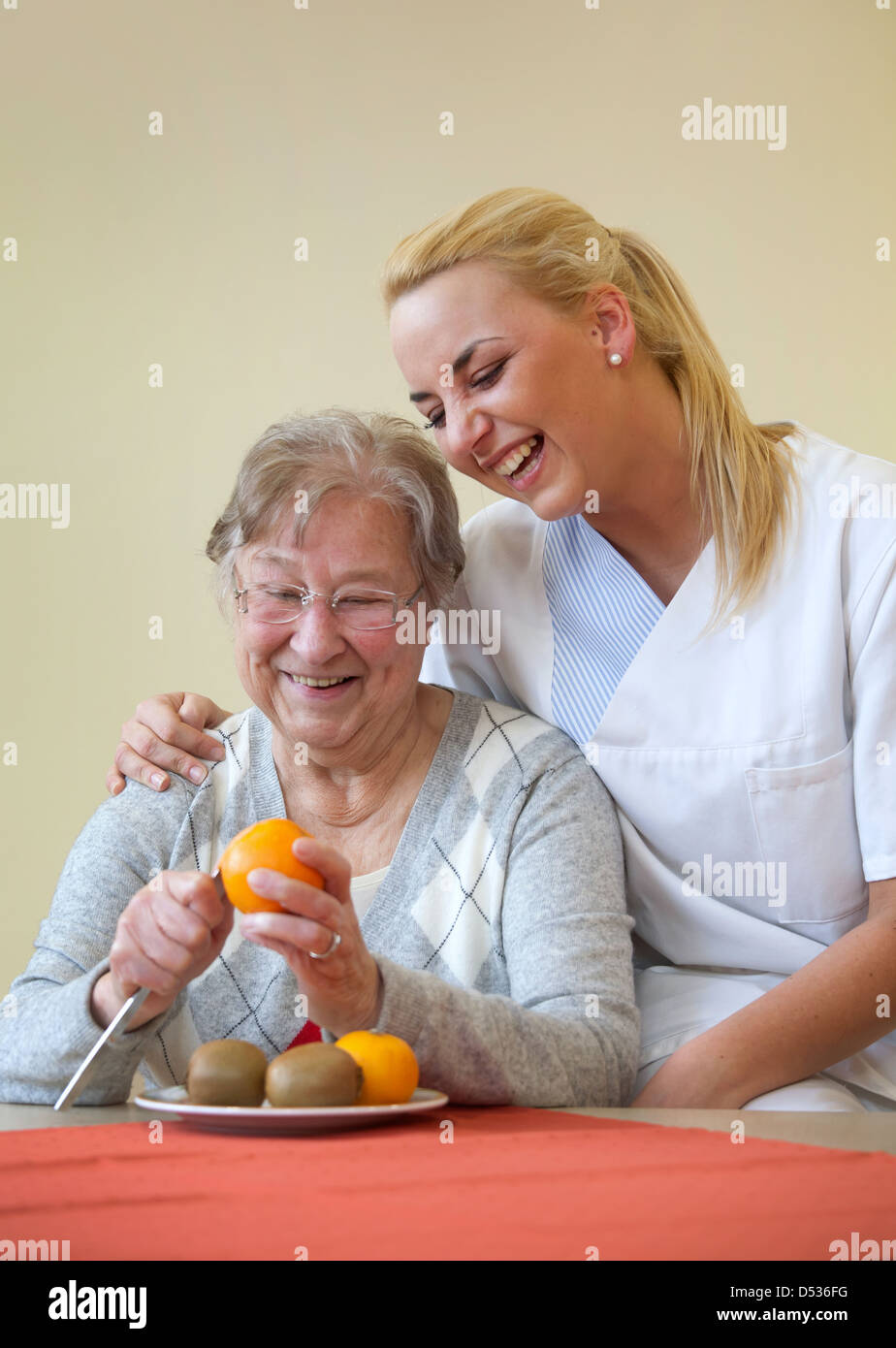 Deutschland, Generationen im Dialog Stockfoto