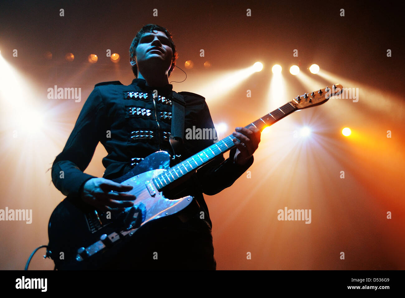 BARCELONA, Spanien - Mär 18: Dorian Band führt auf Razzmatazz am 18. März 2011 in Barcelona, Spanien. Stockfoto