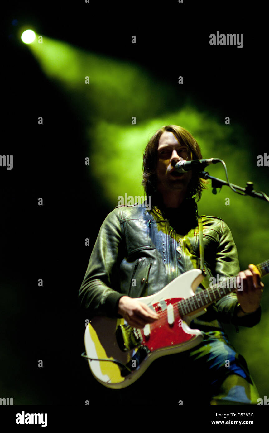 SANTANDER, Spanien - 23.Juli: Jamaika (Band aus Frankreich) führt bei Santander Amstel Music Festival. Stockfoto