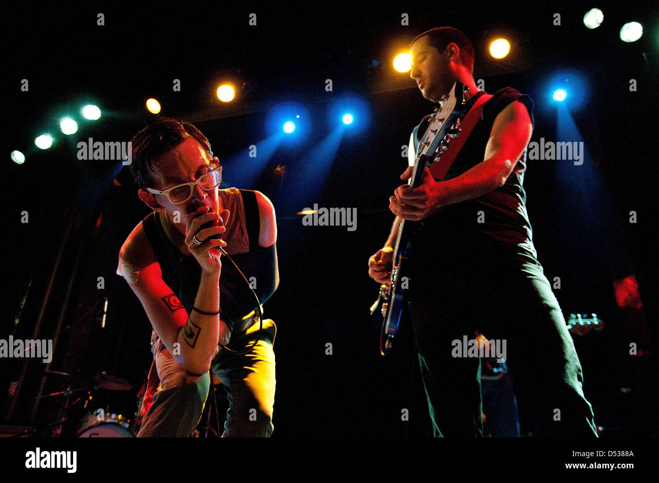 BARCELONA, Spanien - SEPT 8: Micah P. Hinson Band führt Trompe le Monde Rekord von Pixies im Apolo. Stockfoto