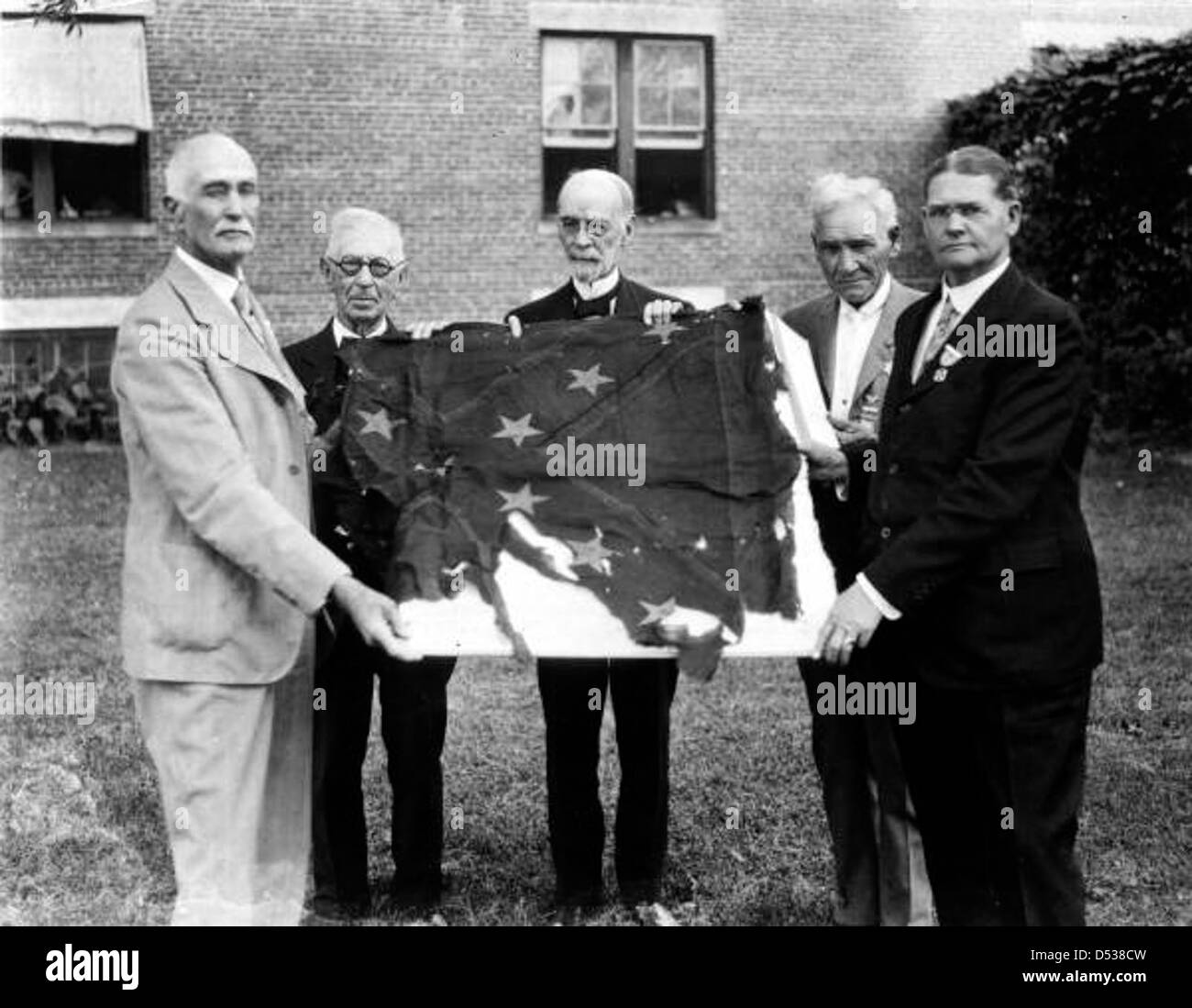 Die United Confederate Veterans Reunion in Marianna, Florida, brachte Veteranen des Bürgerkriegs zusammen. Die Wiedervereinigung erinnert an Schlachten wie Franklin und Nashville in Tennessee. Stockfoto