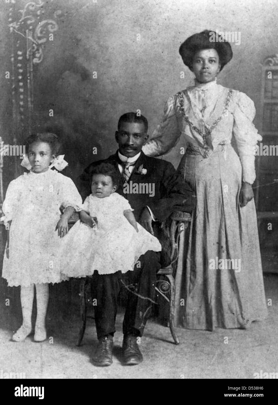 Porträt einer afroamerikanischen Familie: Gainesville, Florida Stockfoto