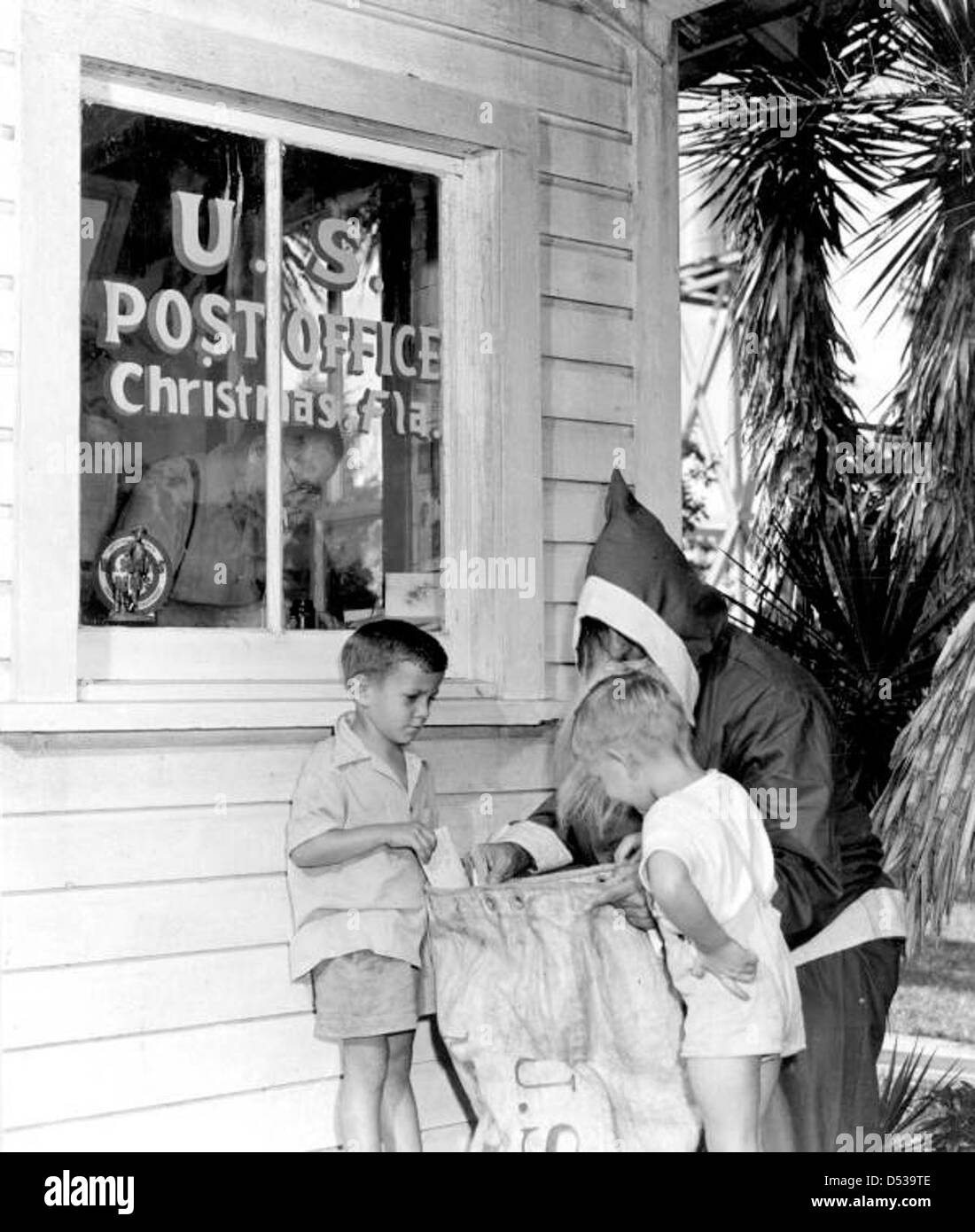 Stanley und Lewis Yates Briefe an den Weihnachtsmann: Weihnachten, Florida Stockfoto
