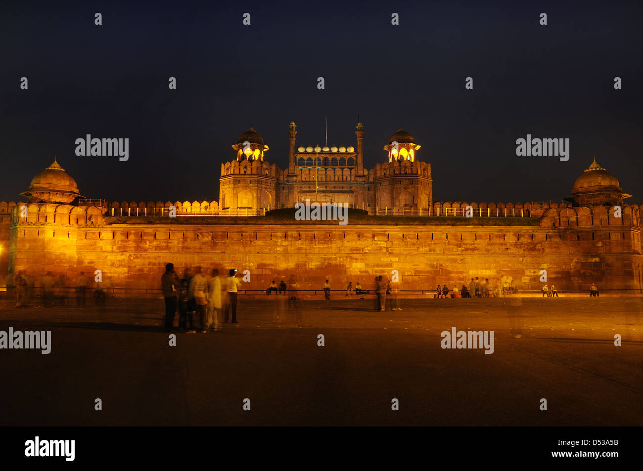 Rotes Fort. UNESCO-Weltkulturerbe in Alt-Delhi Stockfoto