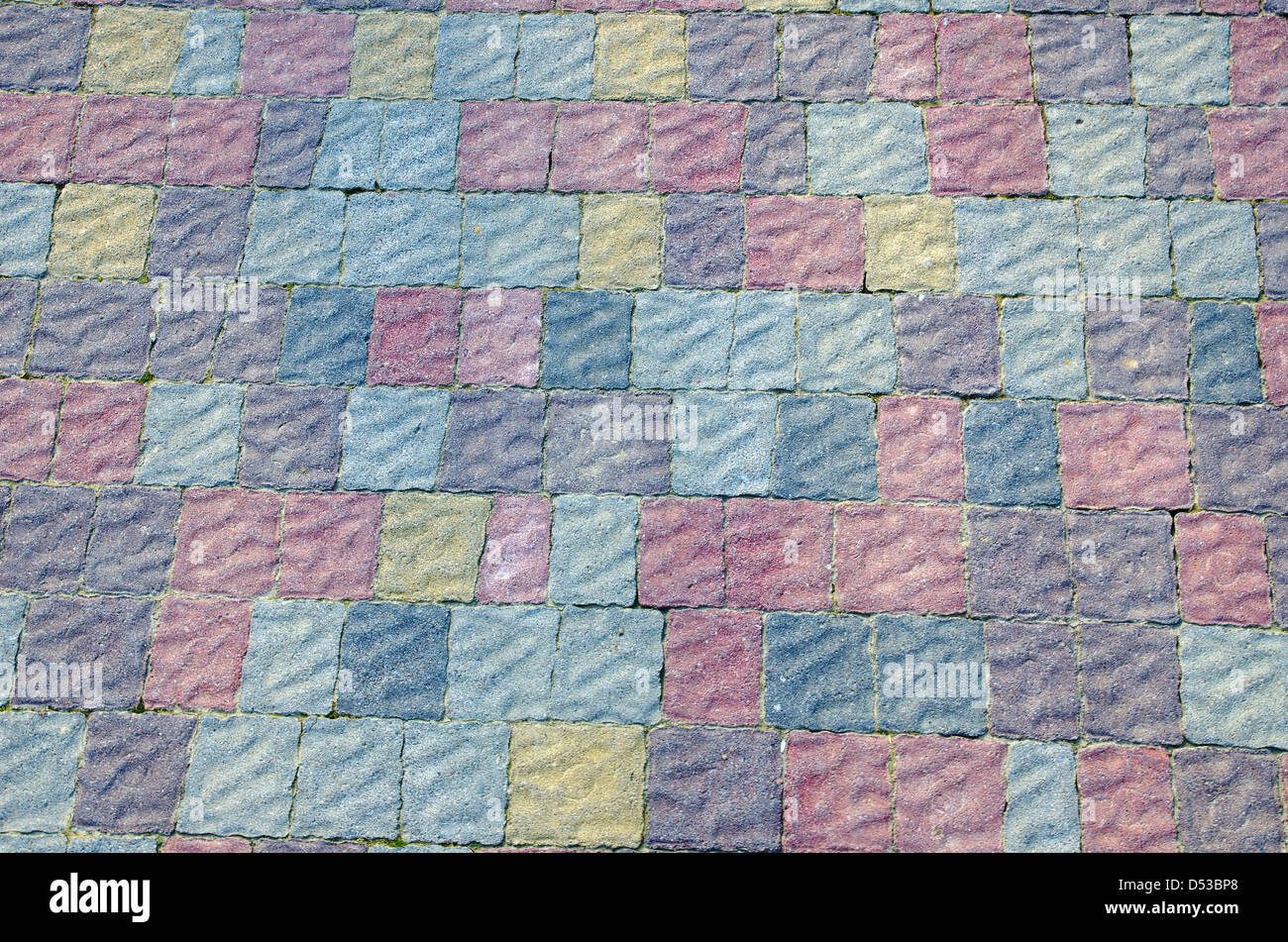 gepflasterte Straße Farbe als Hintergrund Stockfoto