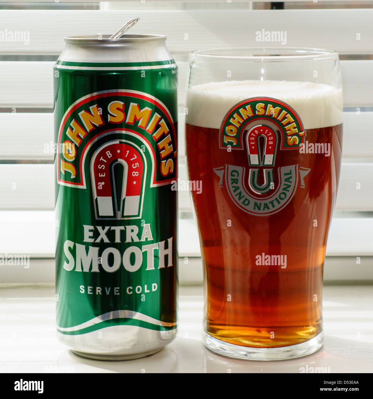 John Smiths Extra glatt Pint Bier Ale Stockfoto