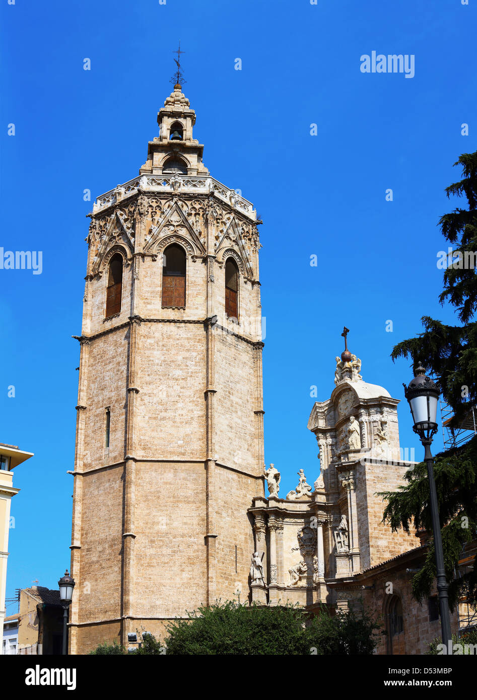 Kathedrale von Valencia Stockfoto
