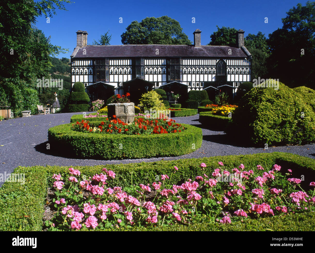 Plas Newydd Haus und Garten Llangollen "Ladies von Llangollen" Denbighshire North Wales Stockfoto