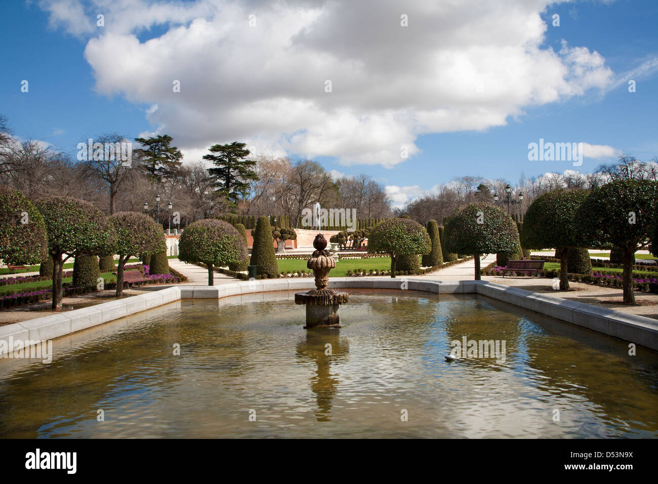 Madrid - Retiro park Stockfoto