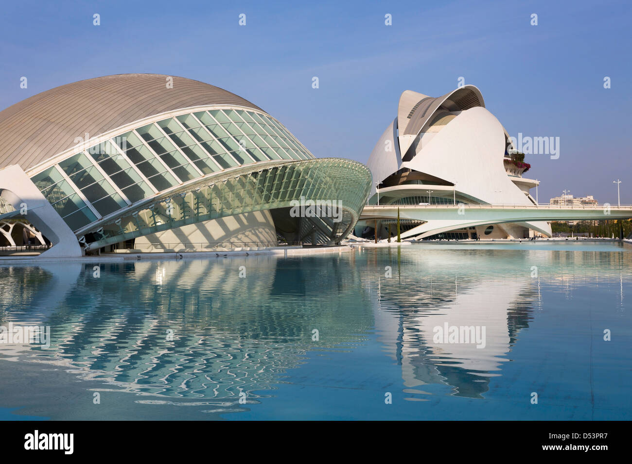 Stadt der Künste und Wissenschaften, Valencia, Spanien Stockfoto