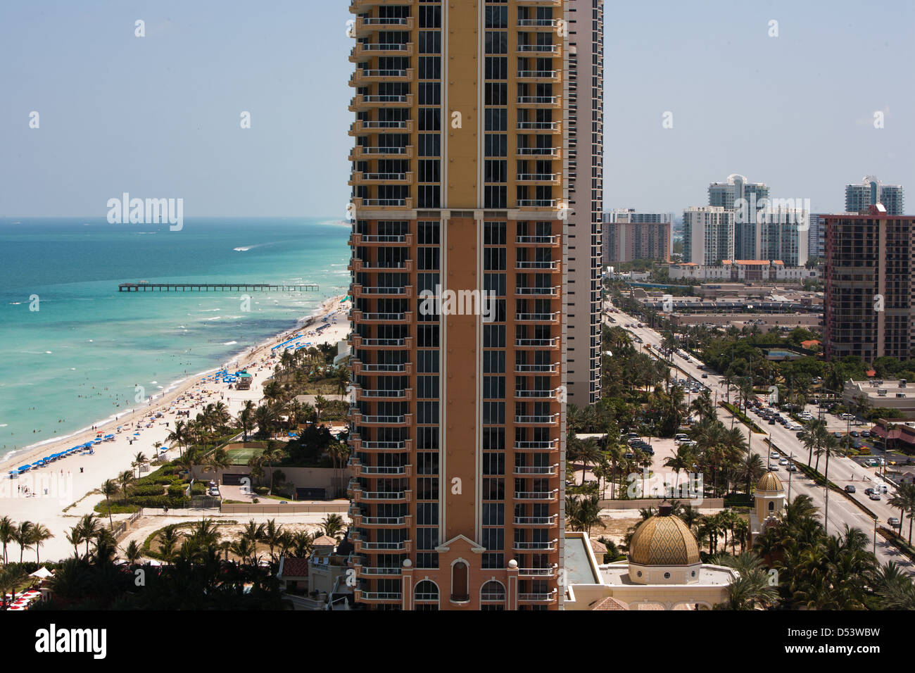North Miami Beach sonnigen Insel Florida Strand Stockfoto