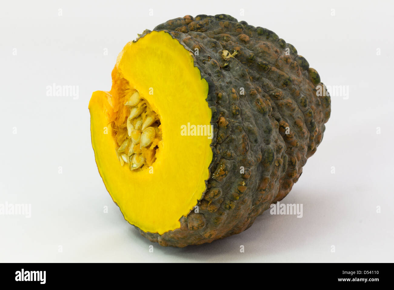 Kürbis auf weißem Hintergrund Stockfoto