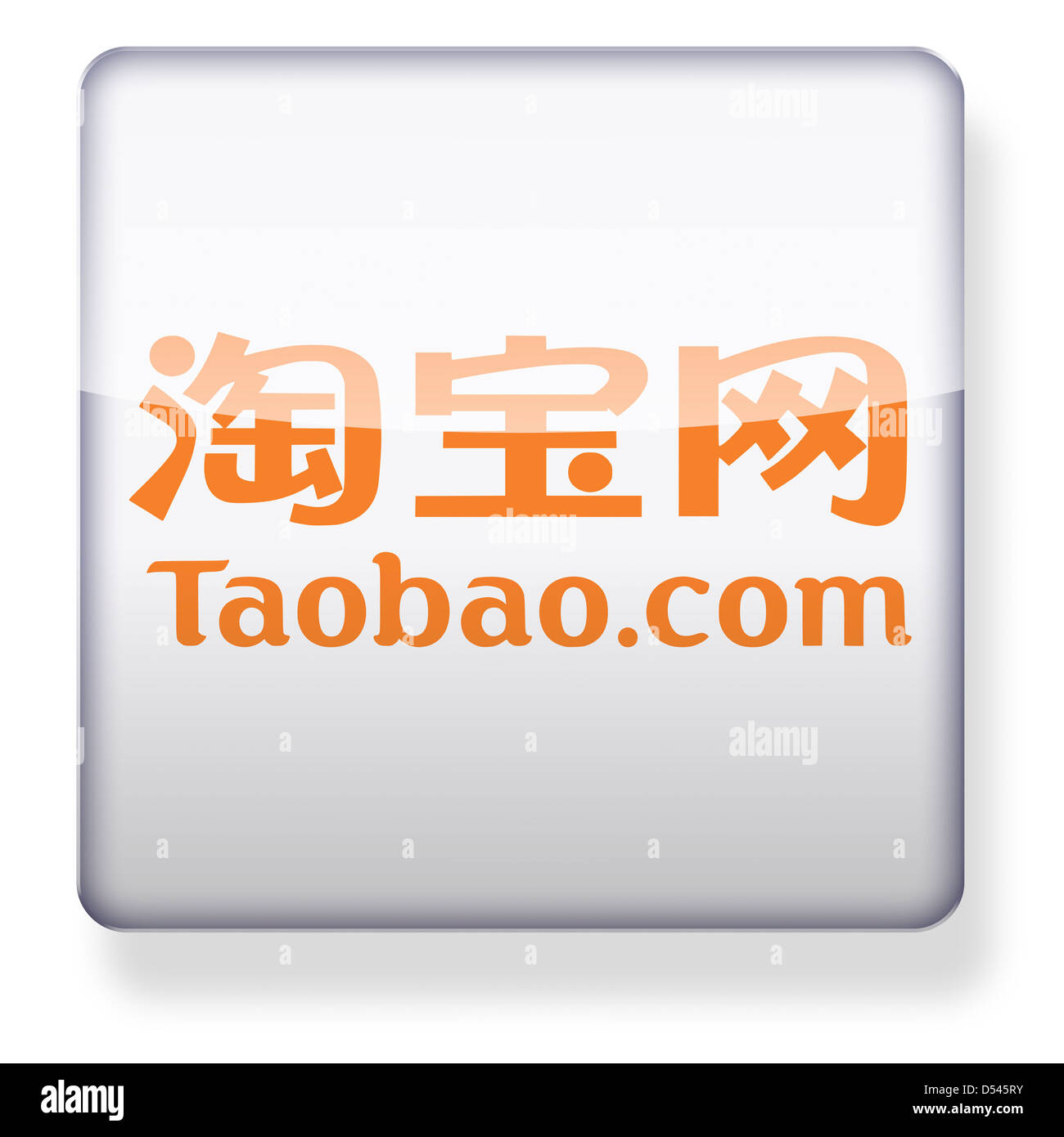 tabao.com Logo als ein app-Symbol. Clipping-Pfad enthalten. Stockfoto