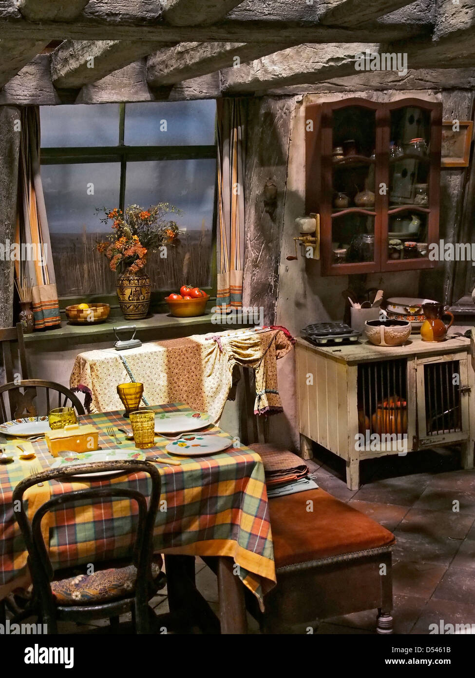 Weasleys Küche. Die Herstellung von Harry Potter zurück viele Tour bei Warner Brothers Studio UK. Stockfoto