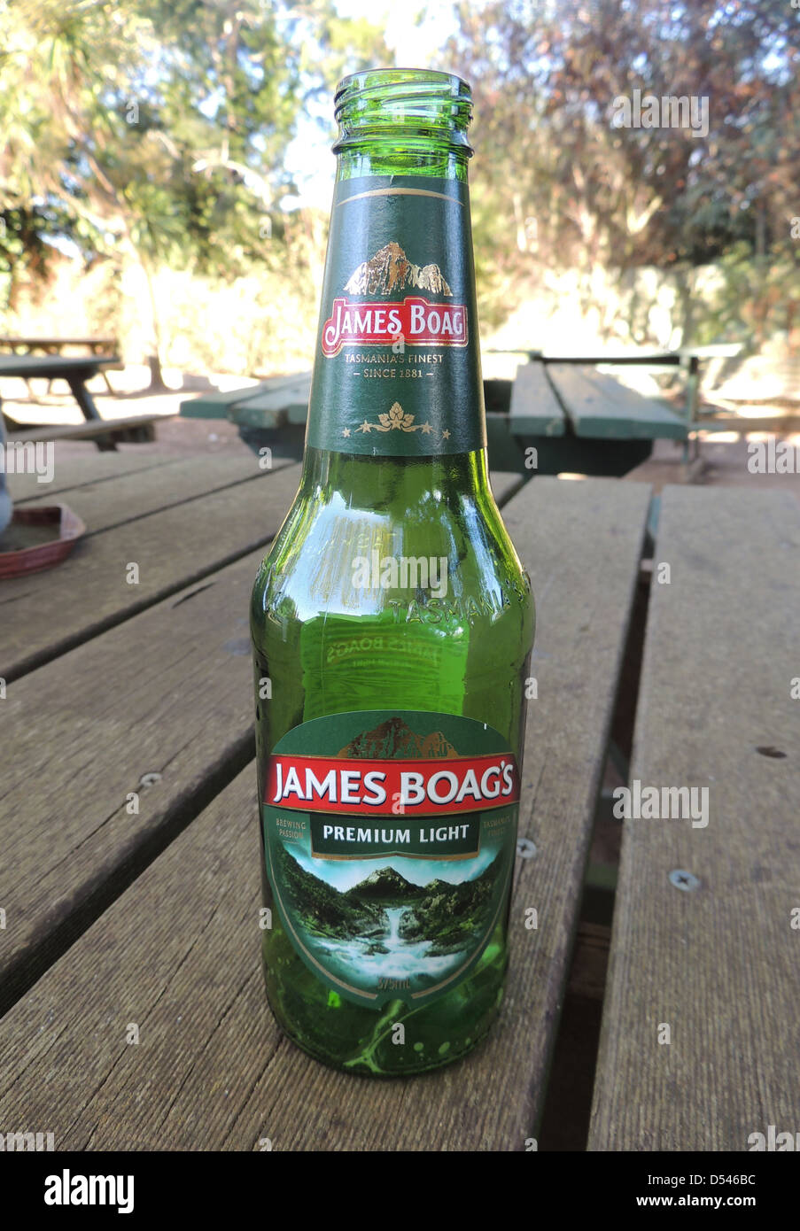 JAMES BOAG PREMIUM LAGERBIER gebraut in Launceston, Tasmanien. Die Brauerei wurde im Jahre 1883 gegründet.  Foto Tony Gale Stockfoto