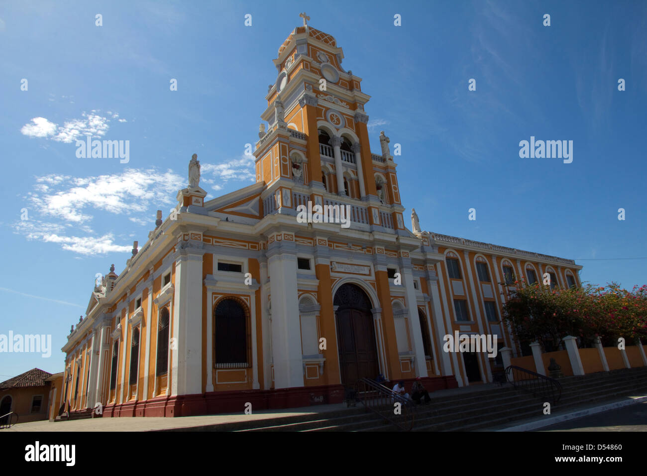 Von spanischen Kolonisten erbaute ist Iglesia Xalteva eine der vier prächtige alte Kirchen in Grenada, Nicaragua. Stockfoto