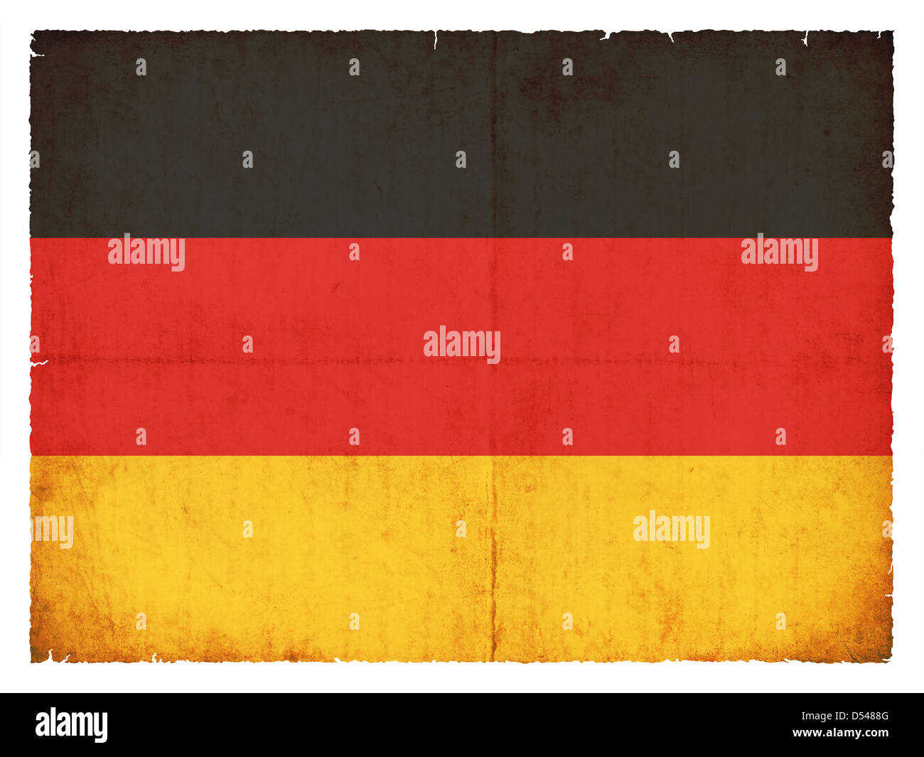 Nationale Flagge Deutschland im Grunge-Stil erstellt Stockfoto