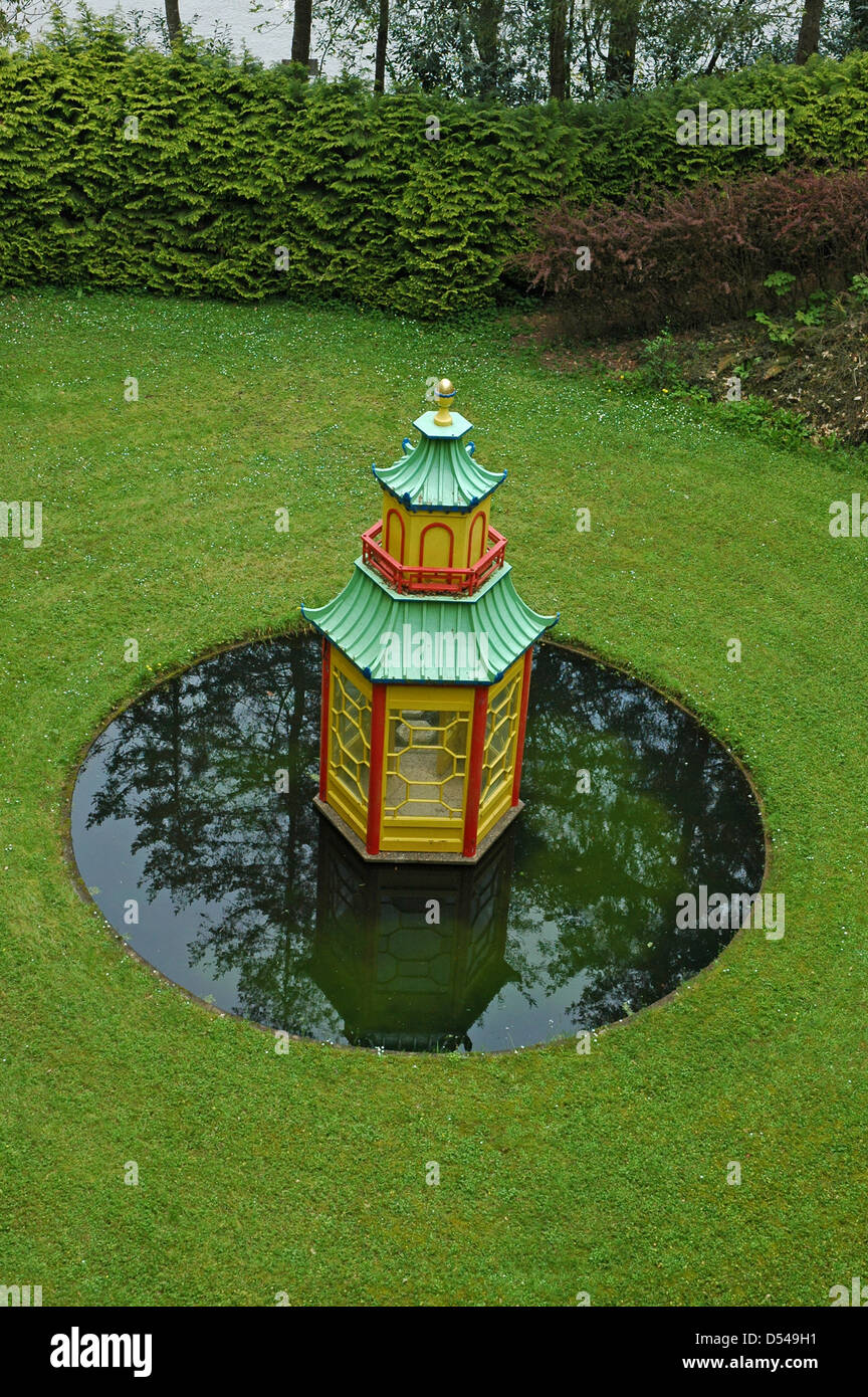 Kleine Pagode im Garten Pagode, Mount Congreve Estate. Mit freundlicher Genehmigung. Stockfoto