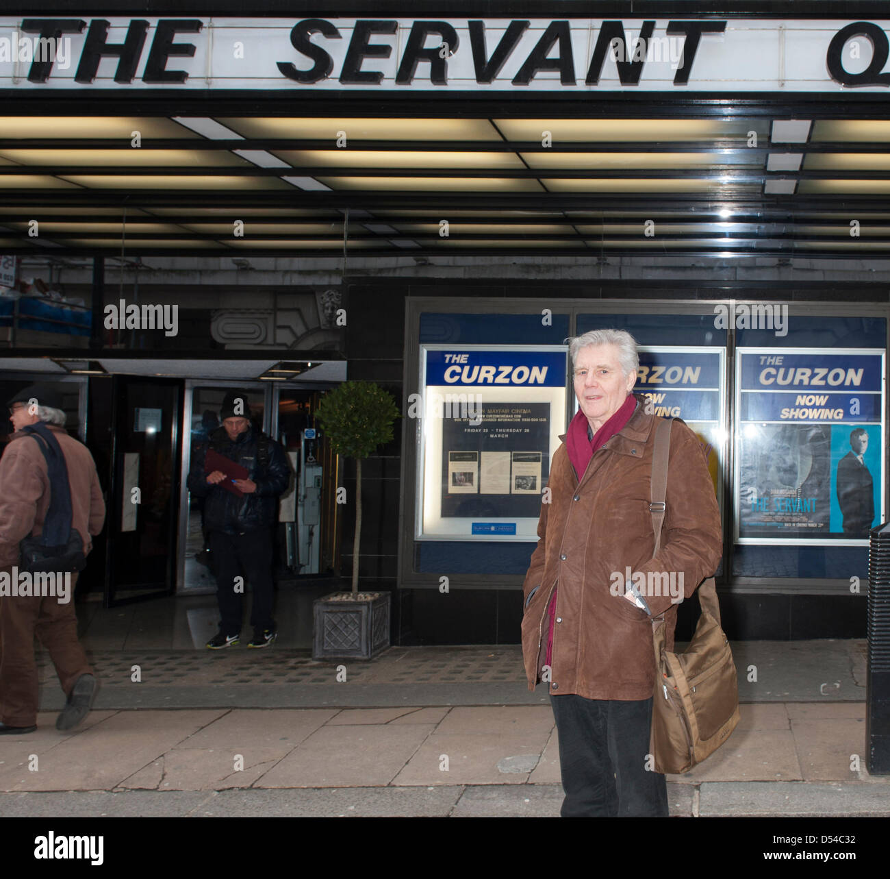 James Fox The Servant, Special Screening plus Q&A mit Sternen an Curzon Mayfair. London, UK. 24. März 2013. Stockfoto