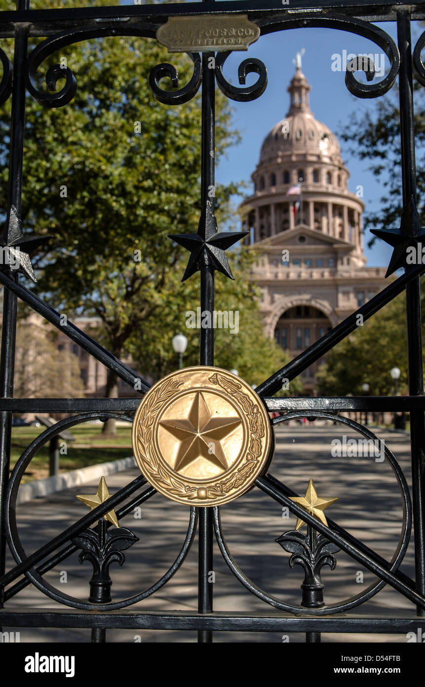 Kapitol Laufwerk Parkeingang Austin Texas Vereinigte Staaten von Amerika Stockfoto