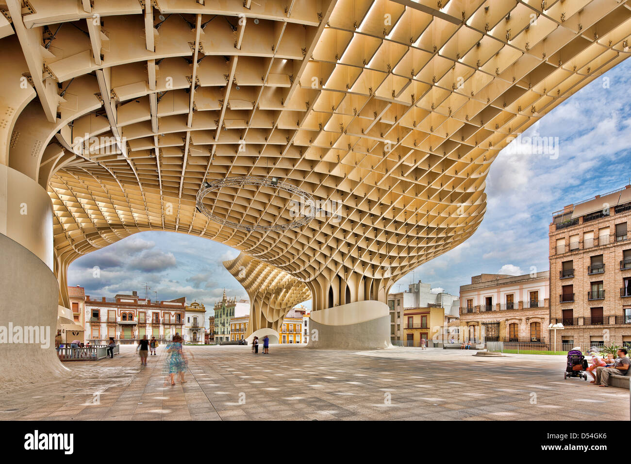 Sevilla, Spanien, die Metropol Parasol in der Plaza De La Encarnacion Stockfoto