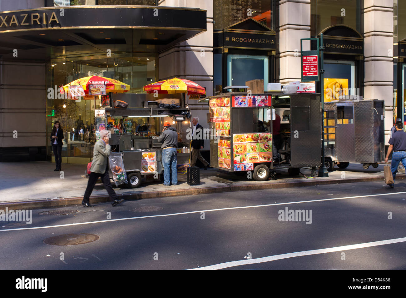 Straßenszene, Manhattan, New York, Vereinigte Staaten von Amerika Stockfoto