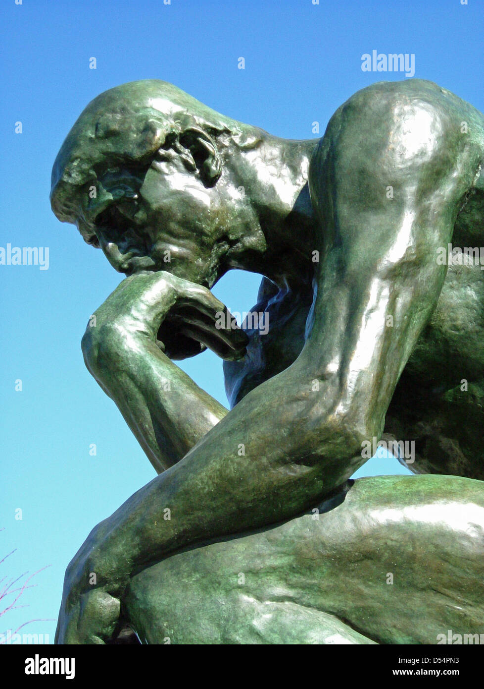 Skulptur "Der Denker" von Auguste Rodin, Saint-Paul De Vence, Alpes-Maritimes, Provence-Alpes-Côte d ' Azur, Frankreich Stockfoto