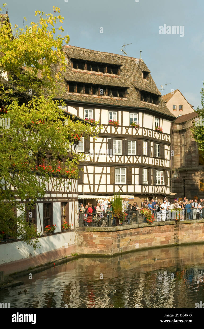 Petite France in Straßburg, Elsass, Frankreich Stockfoto