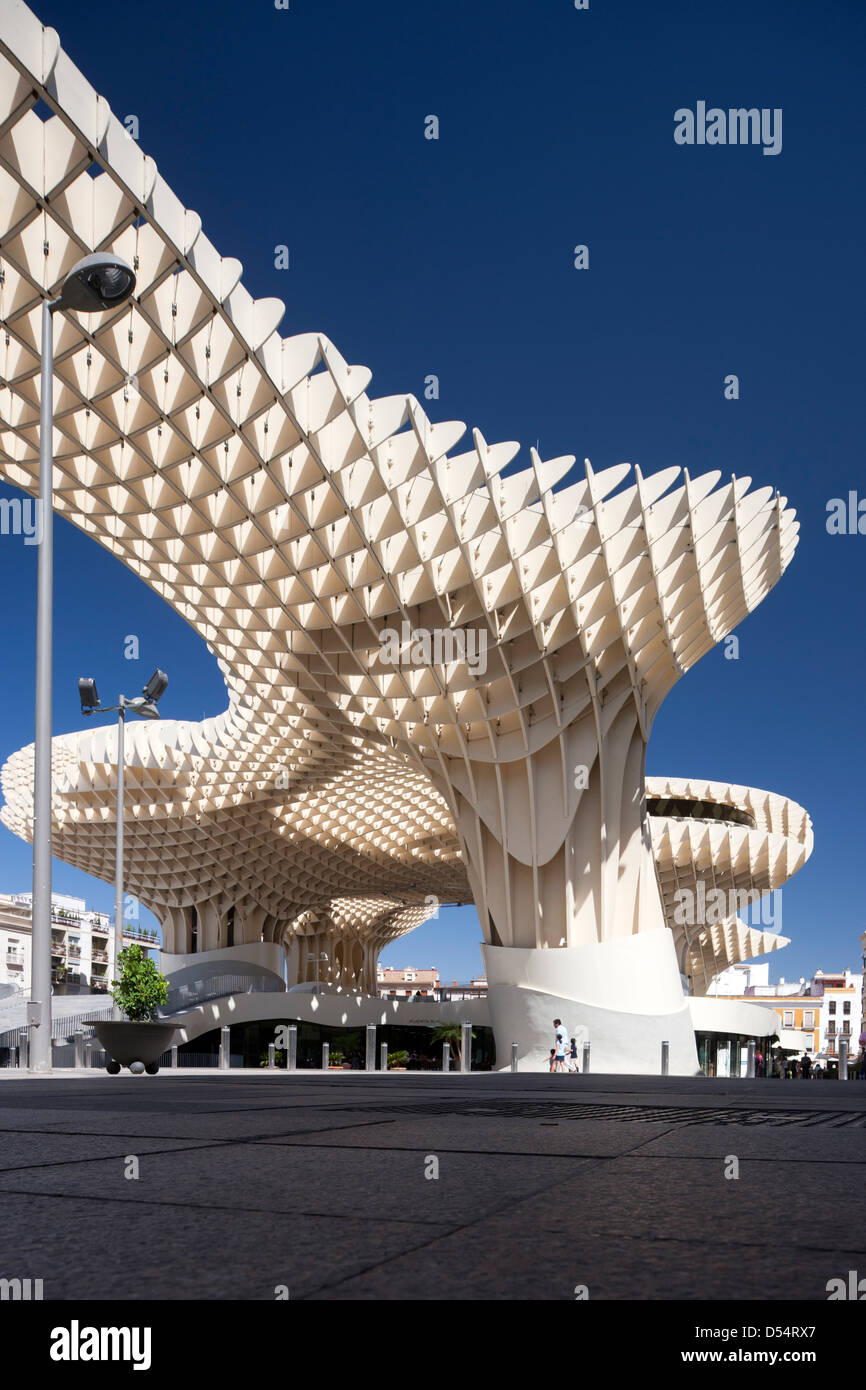 Sevilla, Spanien, die Metropol Parasol in der Plaza De La Encarnación Stockfoto
