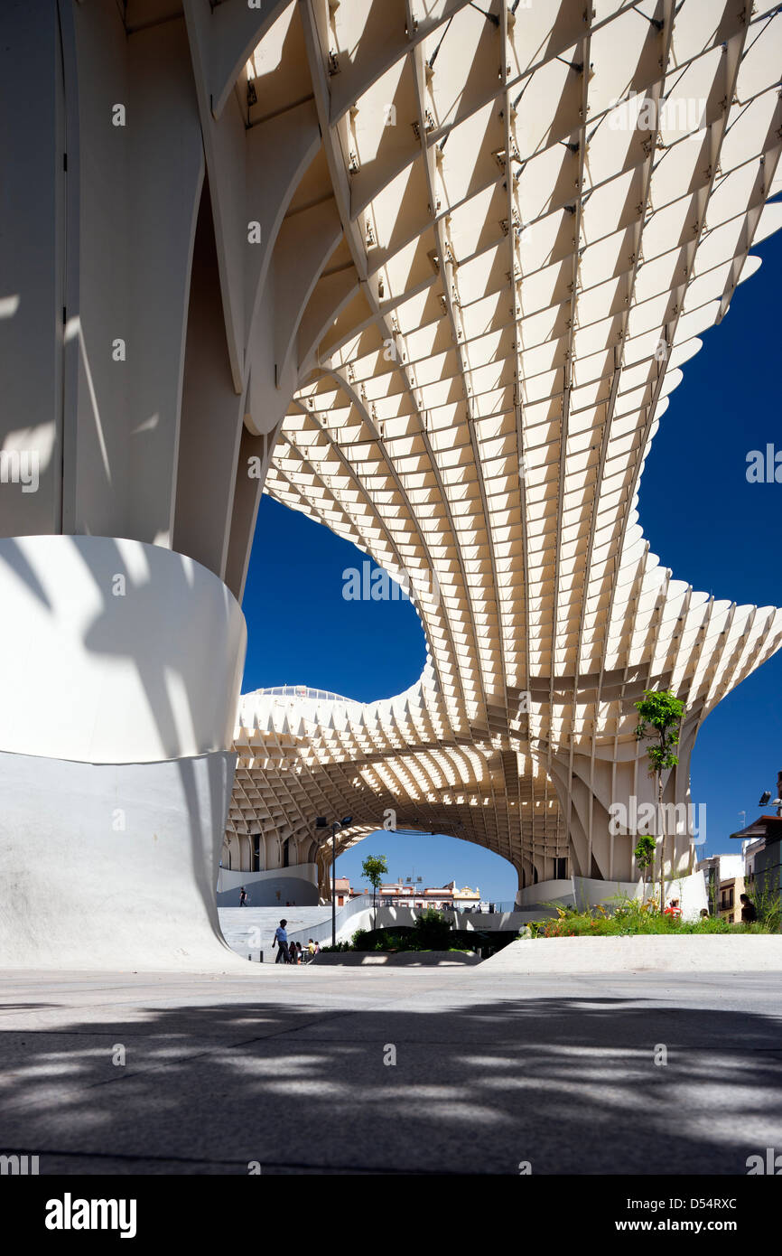 Sevilla, Spanien, die Metropol Parasol in der Plaza De La Encarnación Stockfoto