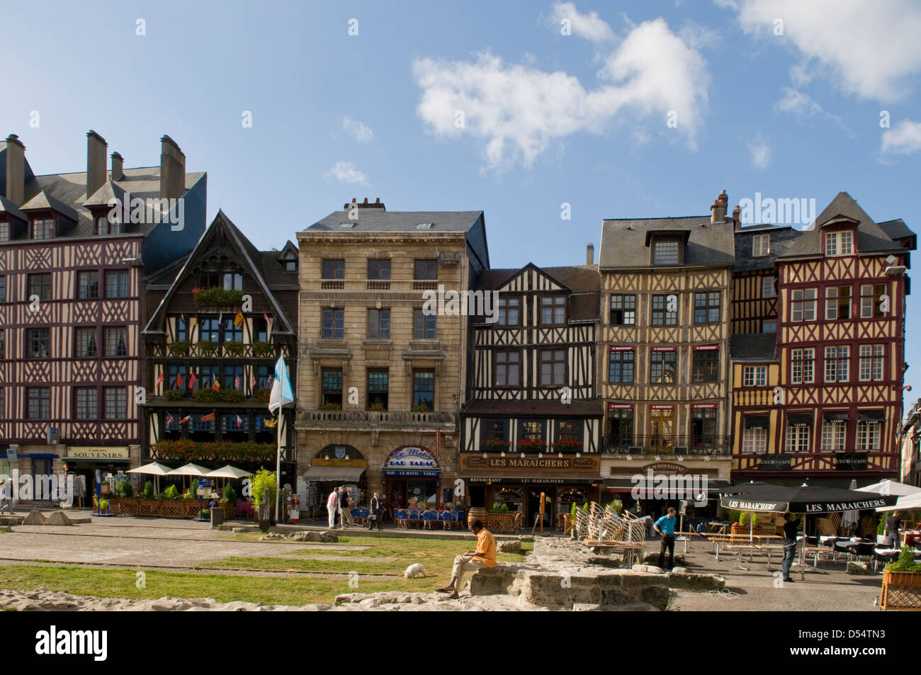 Altmarkt, Rouen, Normandie, Frankreich Stockfoto
