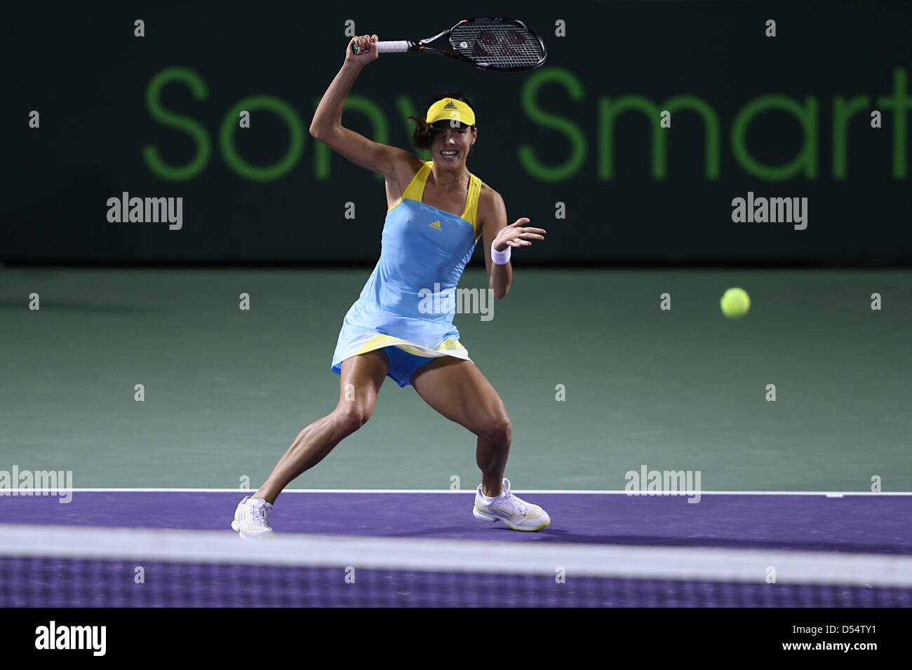 Miami, Florida, USA. 24. März 2013. Ana Ivanovic Serbiens in Aktion während der Sony Open 2013. Bildnachweis: Mauricio Paiz / Alamy Live News Stockfoto