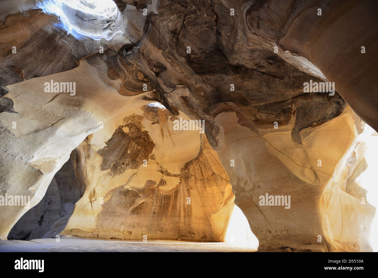 Bell-Höhle bei Tel-Maresha - Nationalpark Bet Guvrin. Stockfoto