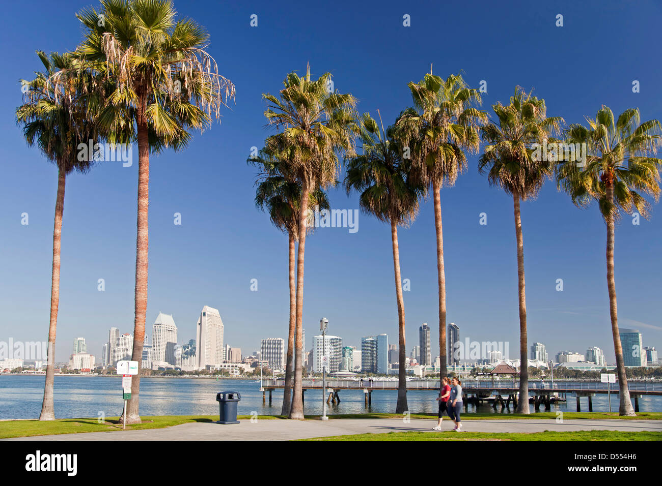 Blick vom Coronado Island in San Diego Skyline, California, Vereinigte Staaten von Amerika, USA Stockfoto