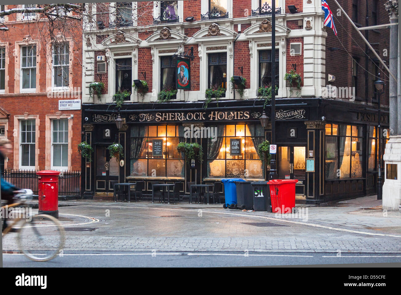 Sherlock Holmes Pub, London, England, Großbritannien. Stockfoto