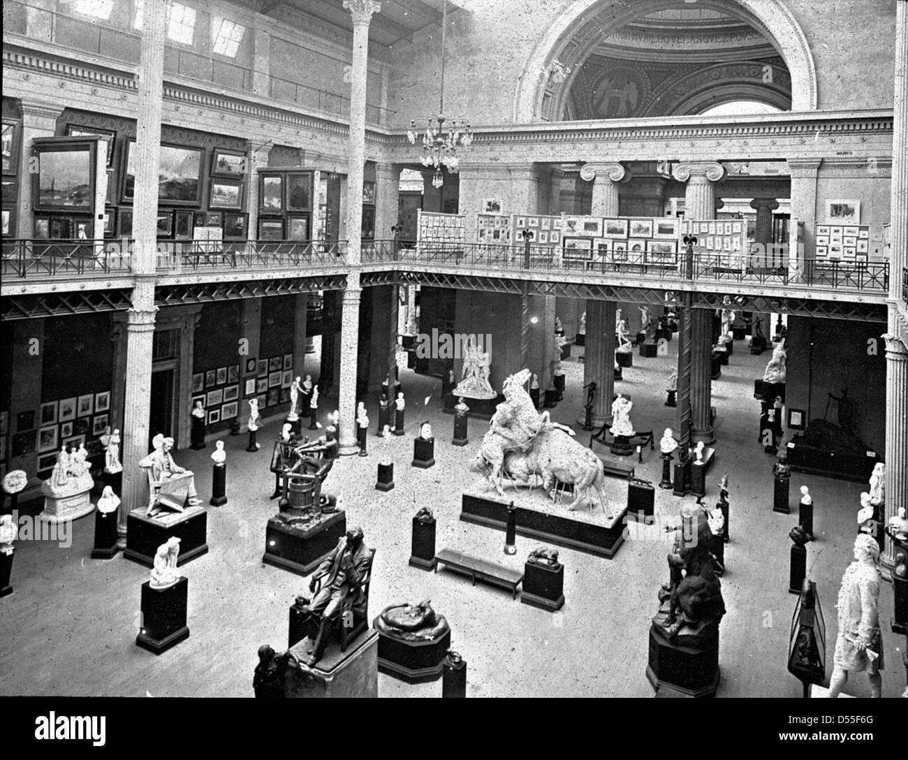 Weltausstellung: Gericht Statuary, Chicago, Vereinigte Staaten, 1893. Stockfoto