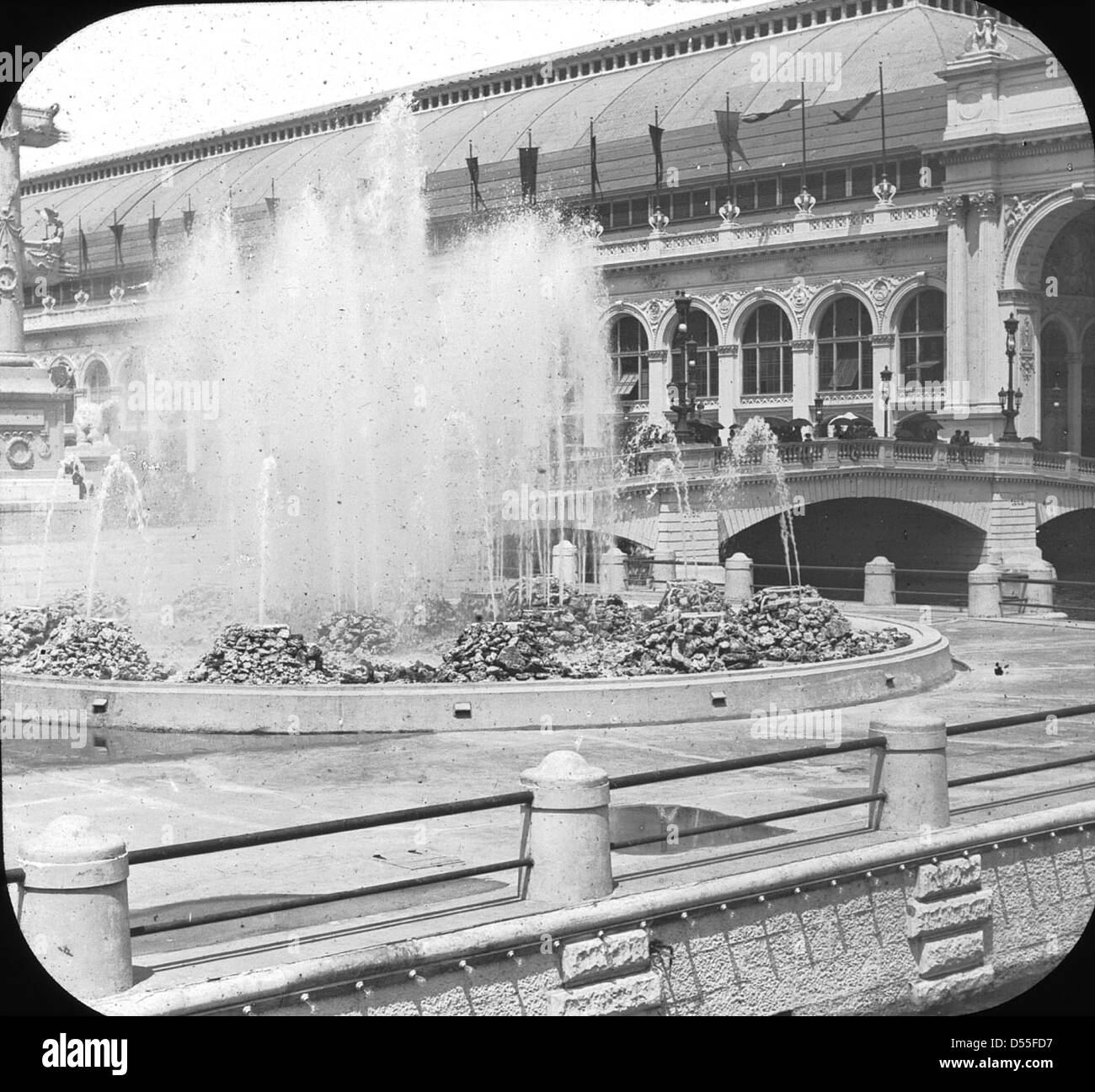 Weltausstellung: Electric Fountain, Chicago, Vereinigte Staaten, 1893. Stockfoto