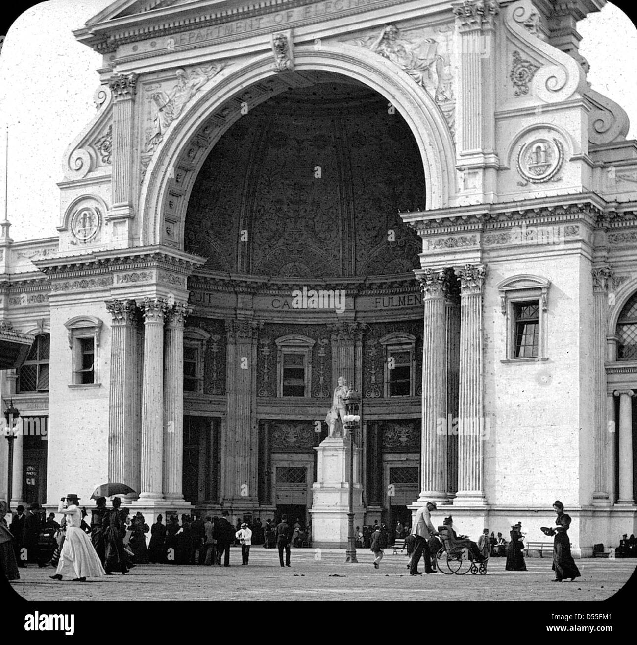 Weltausstellung: Strom Building, Chicago, Vereinigte Staaten, 1893. Stockfoto