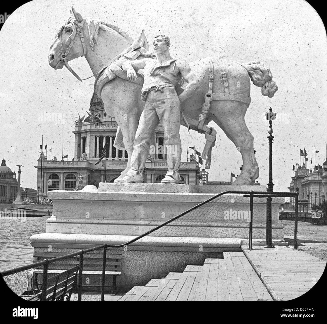 Weltausstellung: Außenansicht, Chicago, Vereinigte Staaten, 1893. Stockfoto