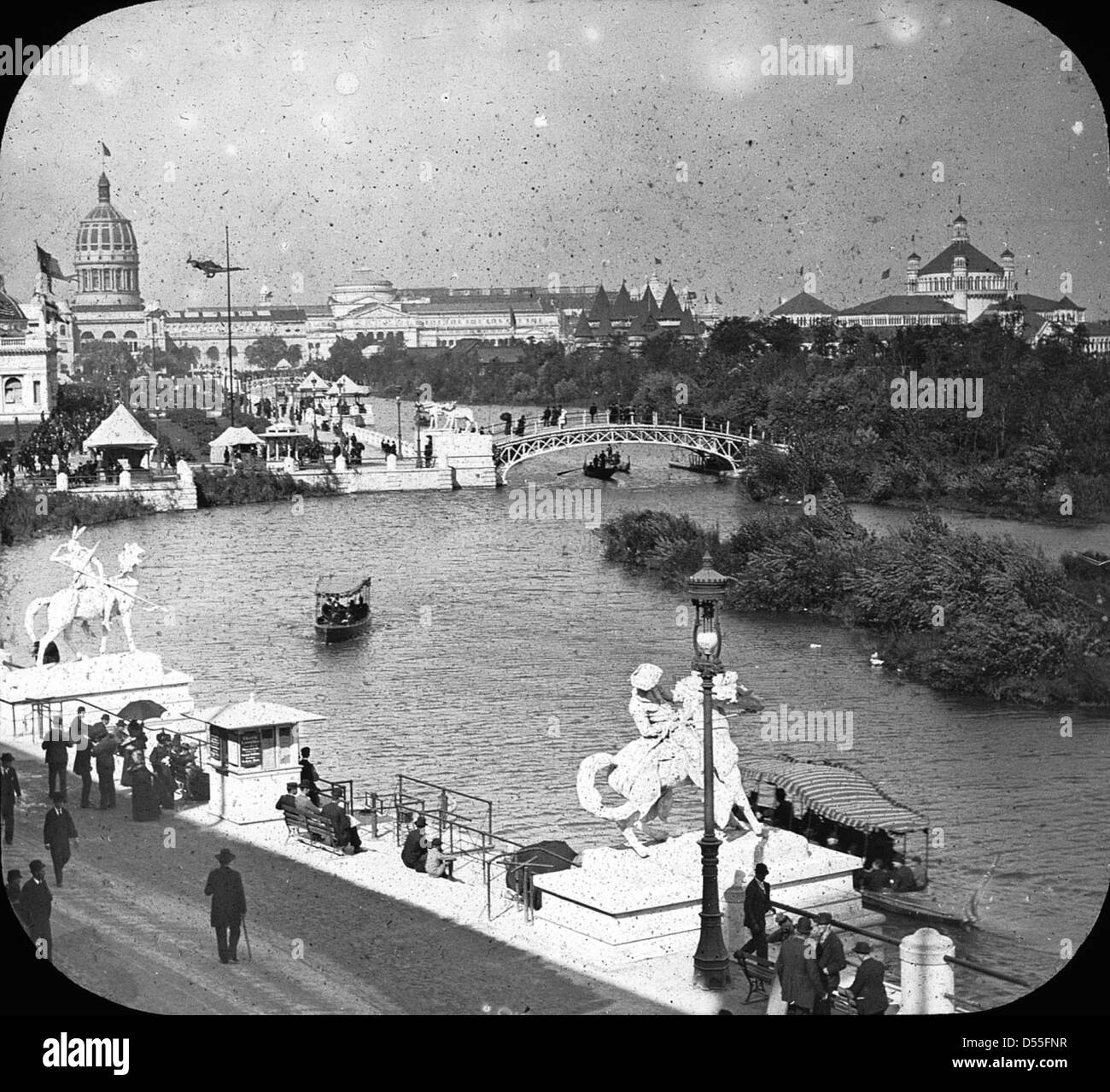 Weltausstellung: Lagune, Chicago, Vereinigte Staaten, 1893. Stockfoto