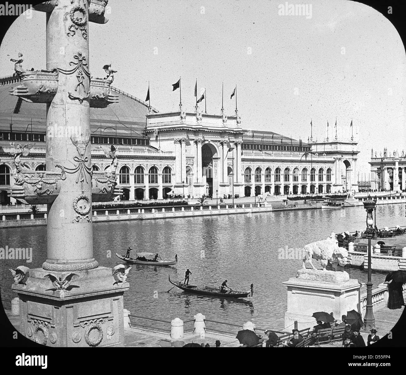Weltausstellung: Liberal Arts Building, Chicago, Vereinigte Staaten, 1893. Stockfoto