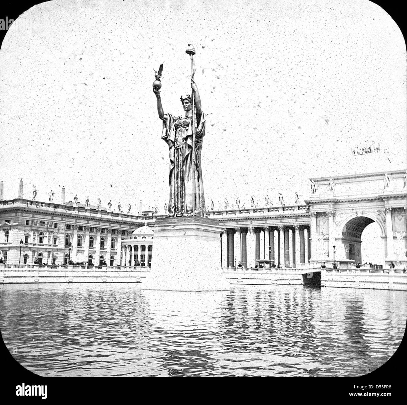 Weltausstellung: Statue der Republik, Chicago, Vereinigte Staaten, 1893. Stockfoto